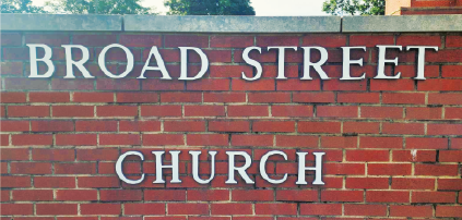 Image of the Broad Street Church sign