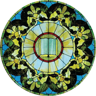 Image of the Broad Street Church sanctuary stained glass
